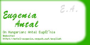 eugenia antal business card